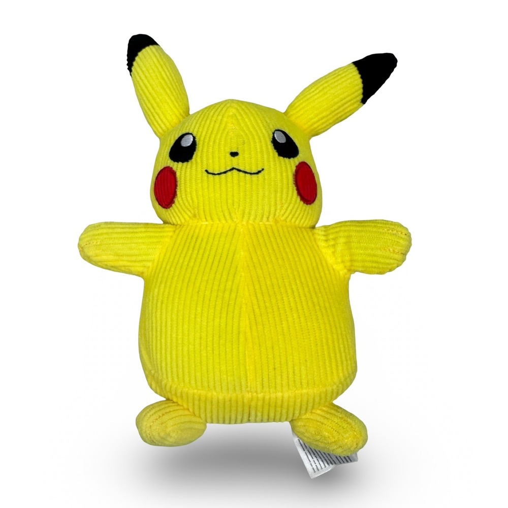 Pokemon Pikachu Corduroy Plush Select Series Yellow Stuffed Animal Jazwares 10in